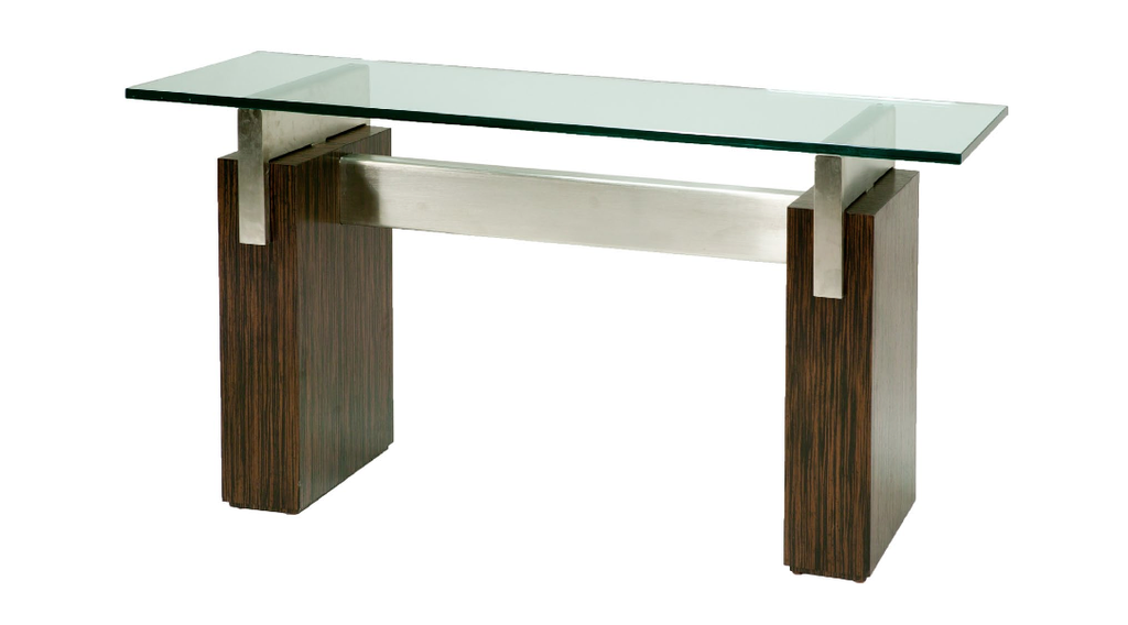 Console with Echowood Pedestal