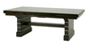 Trestle Table with Steel Inlays