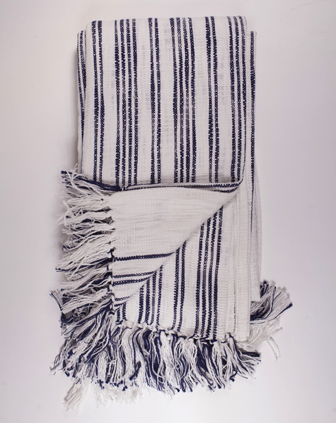 Nila Striped Cotton Throw