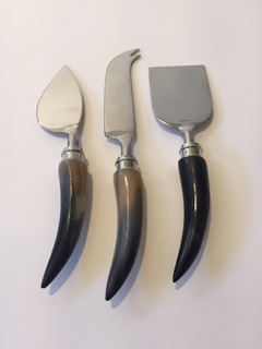 Horn Handle Cheese Knives